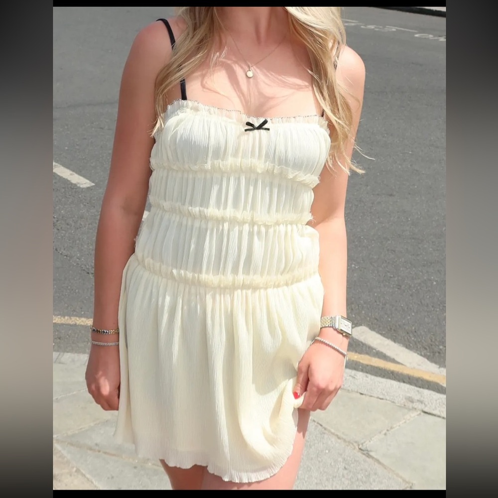 Zara white/cream mini dress